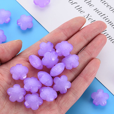 Imitation Jelly Acrylic Beads MACR-S373-87-E04-1