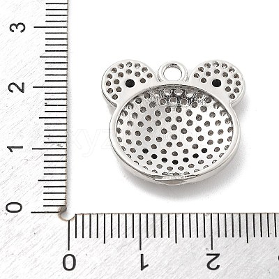 Brass Micro Pave Cubic Zirconia Pendants KK-L228-15P-1