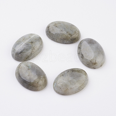 Natural Labradorite Flat Back Cabochons G-G741-30x40mm-18-1