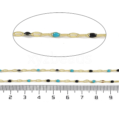 Rack Plating Brass Dapped Chains AJEW-Q153-03G-06-1