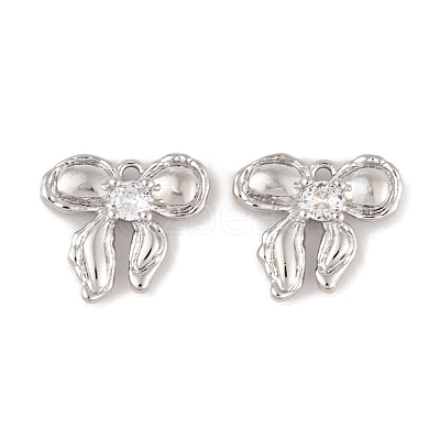 Brass Micro Pave Clear Cubic Zirconia Pendants LS-KK-L212-05P-1