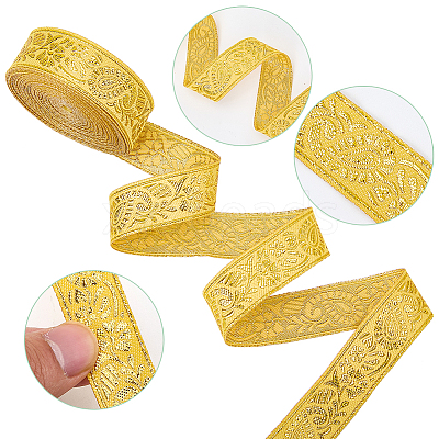 Ethnic Style Polyester Ribbons OCOR-WH0082-545N-1