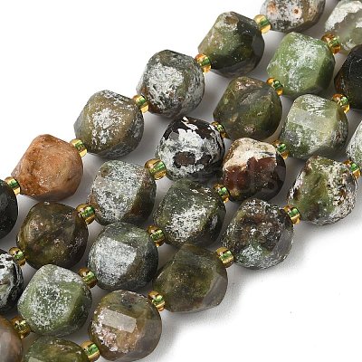 Natural Green Opal Beads Strands G-U023-A14-01-1
