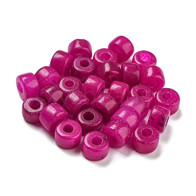 Natural White Jade Dyed Beads X-G-G003-A06-01-1