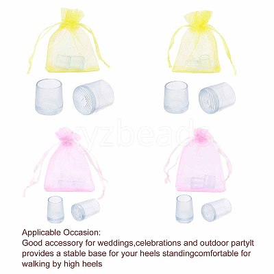 8Pair PVC High Heel Stoppers Protector FIND-GF0002-08B-1