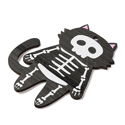 Halloween Printed Wooden Big Pendants WOOD-I016-01C-1