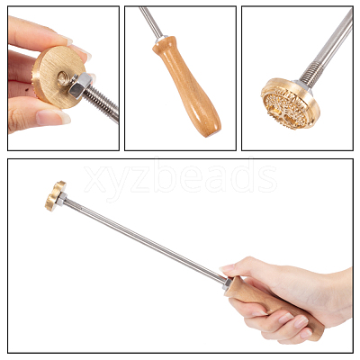 Stamping Embossing Soldering Iron with Stamp AJEW-WH0113-15-16-1
