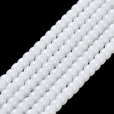 Imitation Jade Glass Beads Strands X-GLAA-K062-A01-09-1