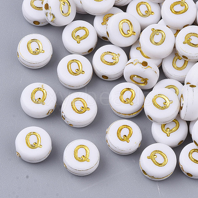 Plating Acrylic Beads X-PACR-R242-01Q-1