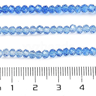 Transparent Painted Glass Beads Strands DGLA-A034-T1mm-A01-1