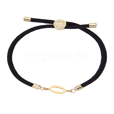 1Pc Adjustable Nylon Cord Slider Bracelets for Women BJEW-LP0001-32O-01-1