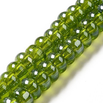 Transparent Glass Beads Strands LAMP-G156-20N-1