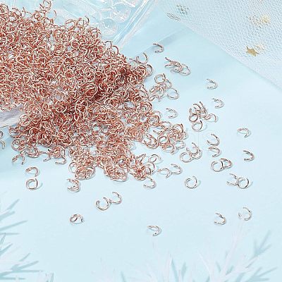 1000Pcs 304 Stainless Steel Open Jump Rings STAS-UN0029-59-1