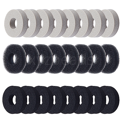 SUPERFINDING 30Pcs 2 color Joystick Sponge Ring AJEW-FH0001-53-1