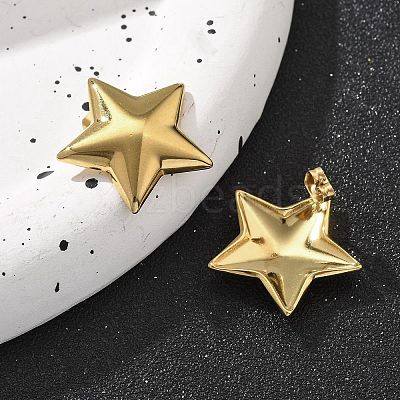 304 Stainless Steel Stud Earrings for Women EJEW-K271-03A-G-1