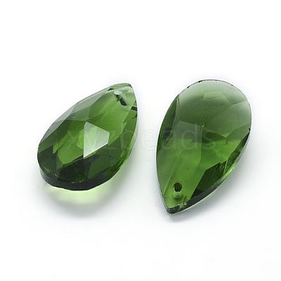 Faceted Glass Pendants GLAA-F069-L-A05-1