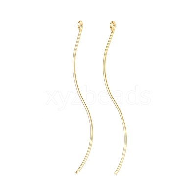 Brass Earring Findings KK-A274-17E-G-1