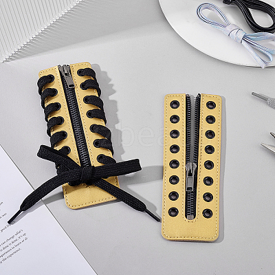 2Pcs PU Zipper Accessories FIND-PH0028-27C-1