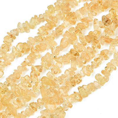Natural Citrine Beads Strands G-F328-13-1