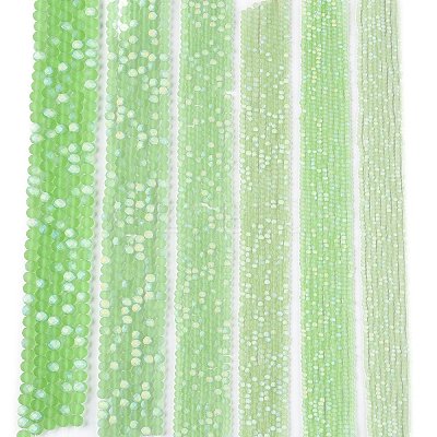 Transparent Glass Beads Strands EGLA-A044-T6mm-MB09-1