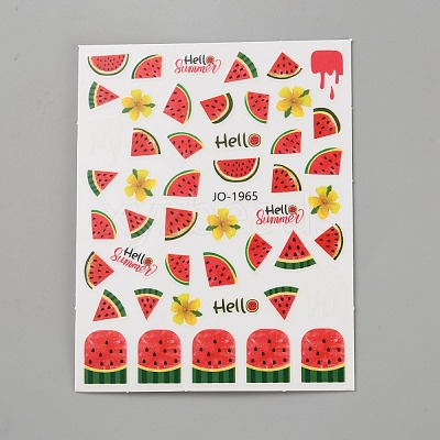 Plastic Nail Art Stickers Decals MRMJ-WH20017-002B-1