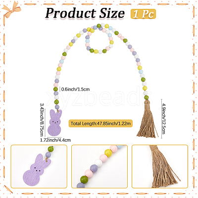 Wood Beads Pendant Decorations DIY-WH0888-777A-01-1