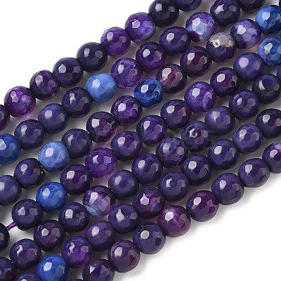 Natural Agate Beads Strands G-C082-A01-57-1