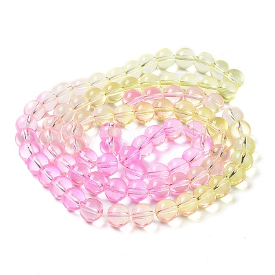 Baking Paint Transparent Glass Beads X1-DGLA-M001-10mm-05-1