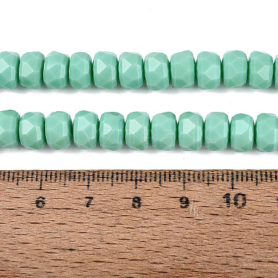 Opaque Glass Beads Strands GLAA-Q114-01A-B02-1