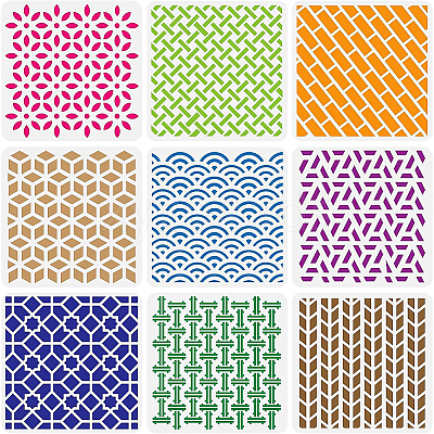 Large Plastic Reusable Drawing Painting Stencils Templates DIY-WH0172-022J-1