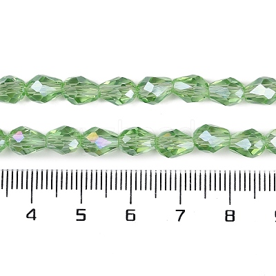 Transparent Electroplate Glass Beads Strands EGLA-N013-T4mm-B13-1