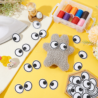 Polyester Embroidery Cloth Iron on Patches PATC-BC0001-06B-1