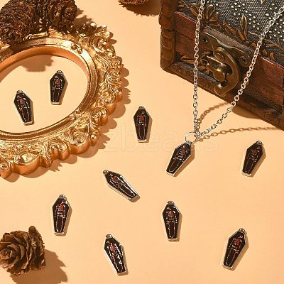 Alloy Enamel Pendants ENAM-CJC0021-01-1