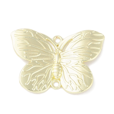 Rack Plating Alloy Butterfly Connector Charms PALLOY-F018-07G-1