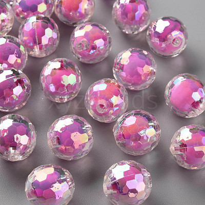 Transparent Acrylic Beads TACR-S152-14B-A13-1