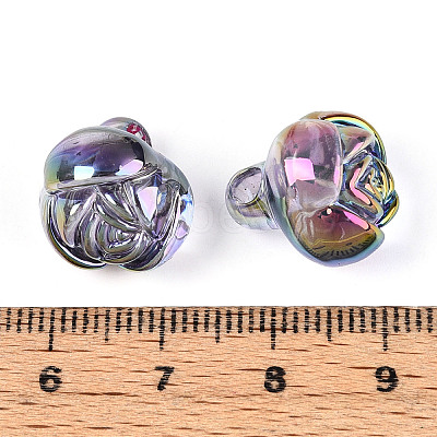 Electroplate Transparent Acrylic Beads PACR-CJC0008-08D-1
