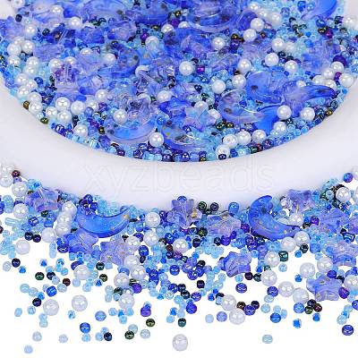 2 Bag Glass & Seed Beads GLAA-SZC0001-94F-1