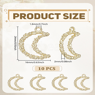 10Pcs Alloy Pendants FIND-LP0005-44-1
