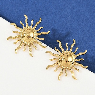 304 Stainless Steel Stud Earrings EJEW-H164-01B-G-1