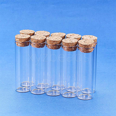 Empty Small Glass Cork Bottles AJEW-BC0003-05-1