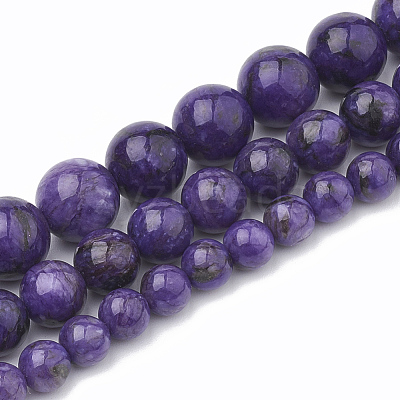 Natural Chalcedony Beads Strands G-S333-10mm-011-1