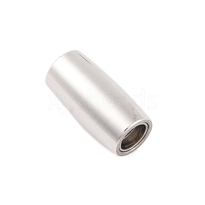 Tarnish Resistant 304 Stainless Steel Magnetic Clasps with Glue-in Ends STAS-K006-15C-1