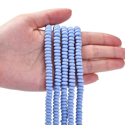 Handmade Polymer Clay Beads Strands X-CLAY-N008-008-92-1