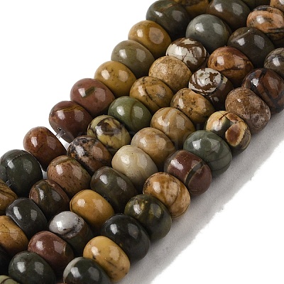 Natural Picasso Jasper Beads Strands G-Q161-B01-01-1