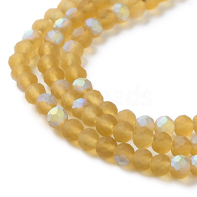 Transparent Glass Beads Strands X1-EGLA-A034-T4mm-MB04-1