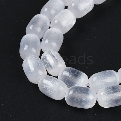 Natural Selenite Beads Strands G-F750-09-1