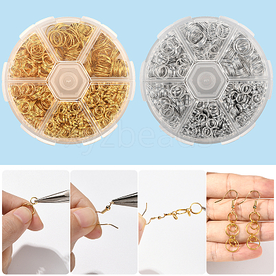 1320Pcs Iron Split Rings IFIN-SP0001-45-1