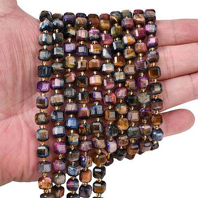 Natural Tiger Eye Beads Strands G-F812-A01-01A-1