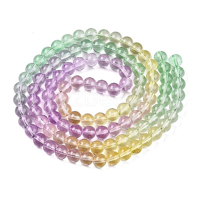 Baking Paint Transparent Glass Beads X-DGLA-M001-8mm-02-1
