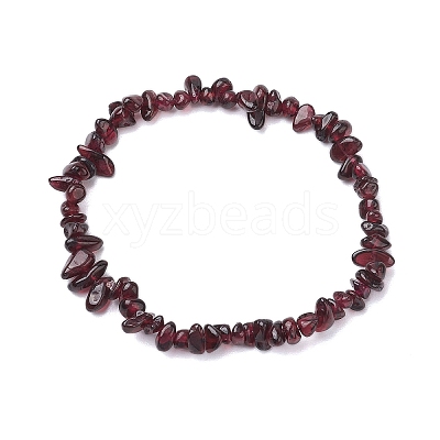 Natural Garnet Beads Kids Bracelets BJEW-JB10611-02-1